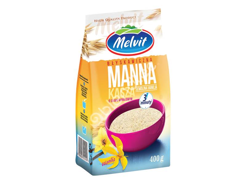 Каша манная быстрого приготовления со вкусом ванили (400 г)