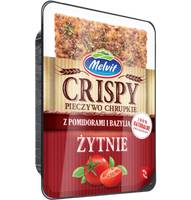 Хрустящие ржаные хлебцы Cripsy. Помидор-Базилик (85 г.)